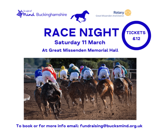 Race Night Bucks Mind