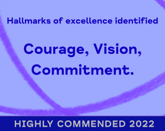 Bucks Mind Award for Courage, Vision and Commitment.